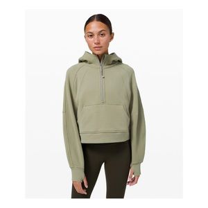 Lululemon Scuba Oversized Half-Zip Hoodie in Rosemary Green M/L